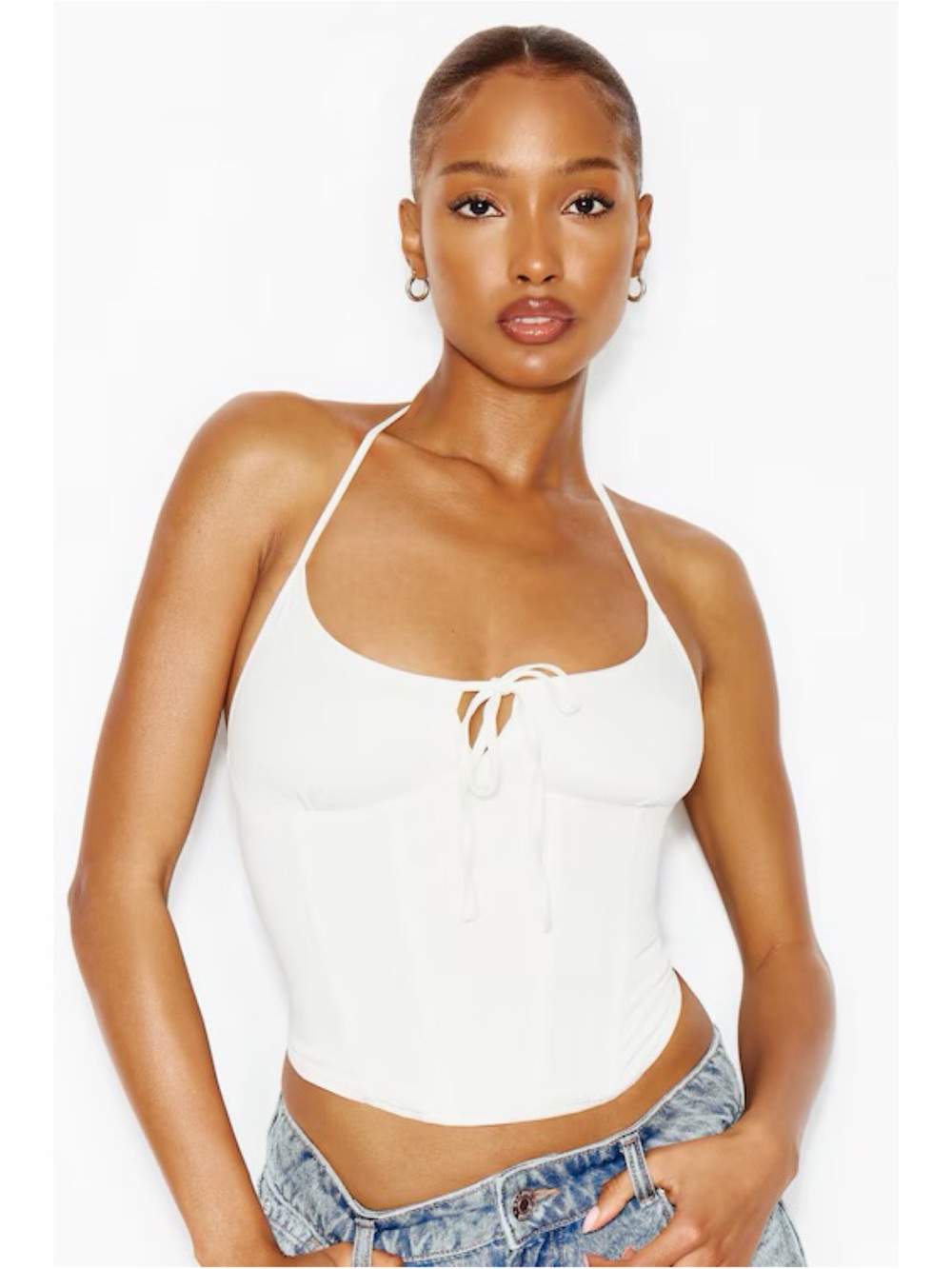 NWT Garage Halter Cami Bustier Top